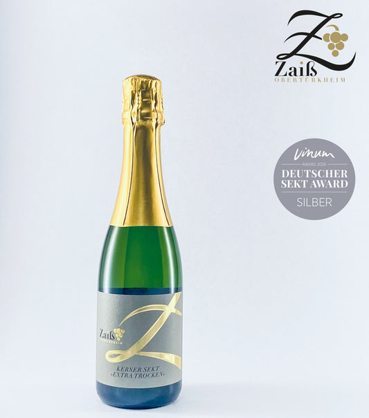 Kerner Sekt extra trocken 0,375 Liter Flasche