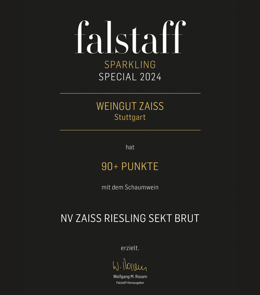 Urkunde falstaff Sparkling Special 2024 | Riesling Sekt - brut - | Weingut Zaiß