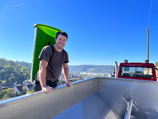 Weinlese 2022 - Christian Zaiß mit Butte