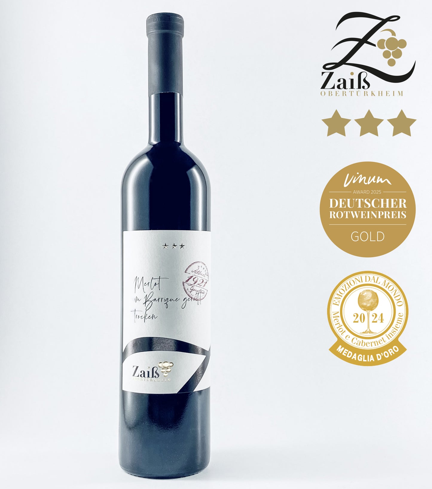 "Albert Gustav 1921" Merlot *** QbA trocken -Barrique- 2021