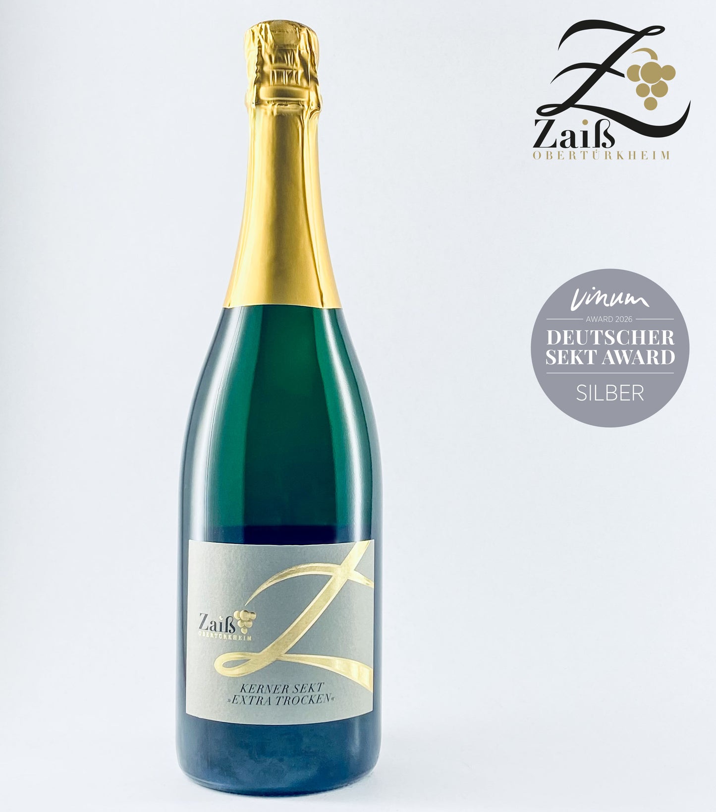 Kerner Sekt extra trocken 0,75 Liter Flasche