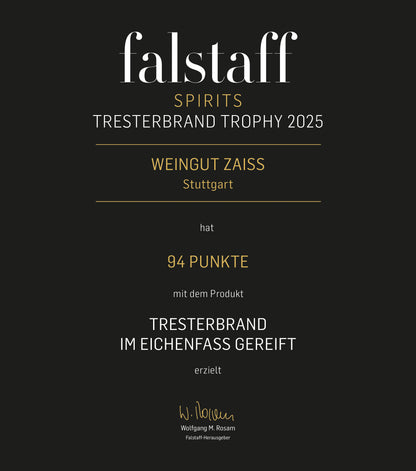 falstaff SPIRITS Tresterbrand Trophy 2025 - 94 Punkte