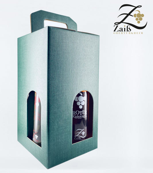 4er Geschenkkarton zum Beispiel für Weine der Edelsteinlinie